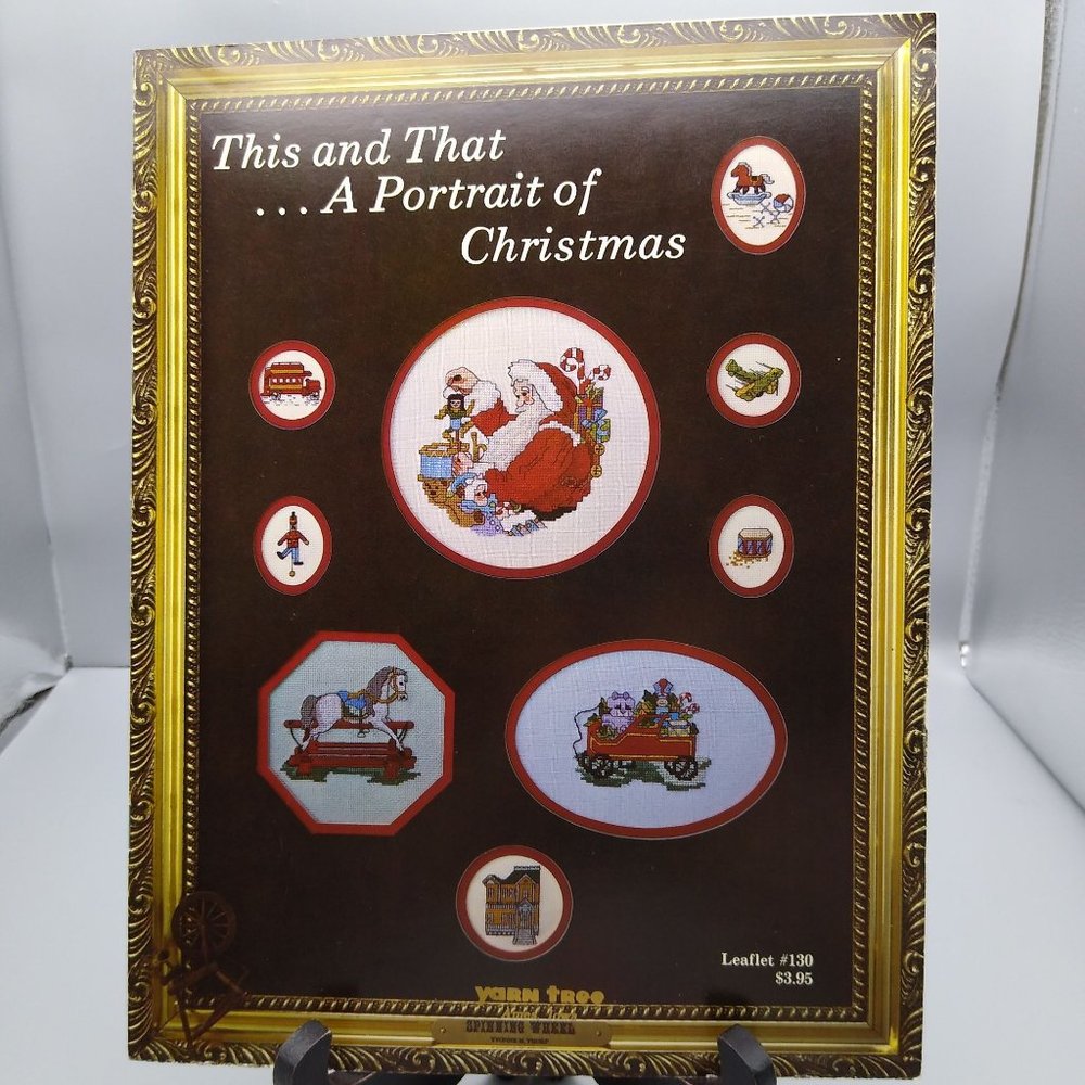 Vintage Cross Stitch Patterns, This and That A Portrait of Christmas by Yvonne